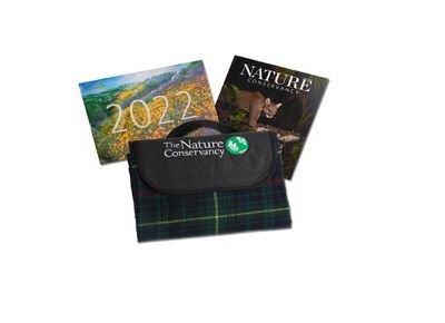 Nature Conservancy magazine,  a calendar and a special picnic blanket as our thanks for your support.